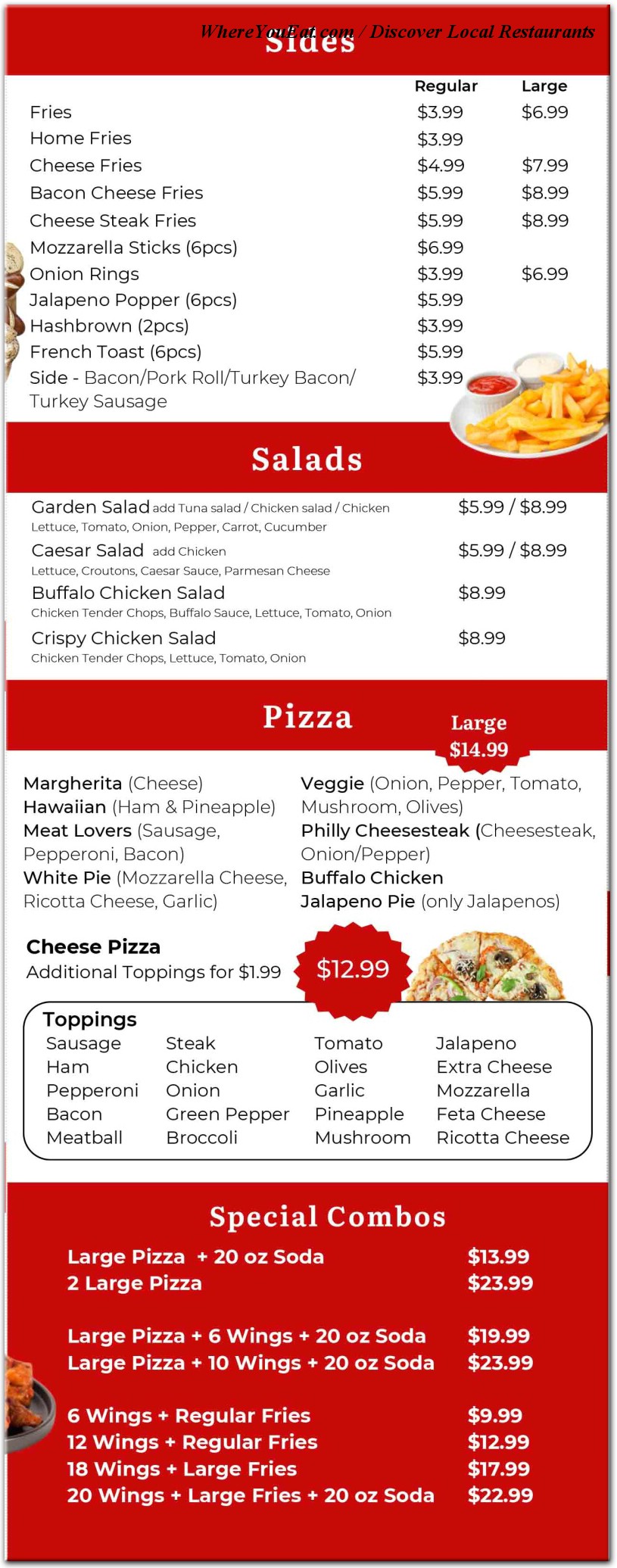 Our Menu